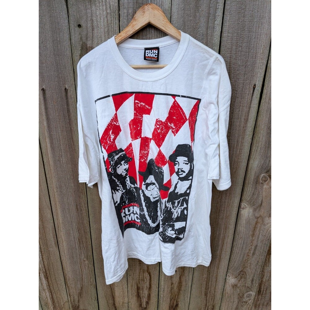 Run DMC T Shirt 2XL XXL Short Sleeve 2007 White